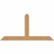Ekena Millwork Portland Timber Gable Bracket, Western Red Cedar, 72"W x 36"H x 5 1/2"D x 5 1/2"F, 12/12 Pitch GBW072X36X0606POR00SWR - alternate 1